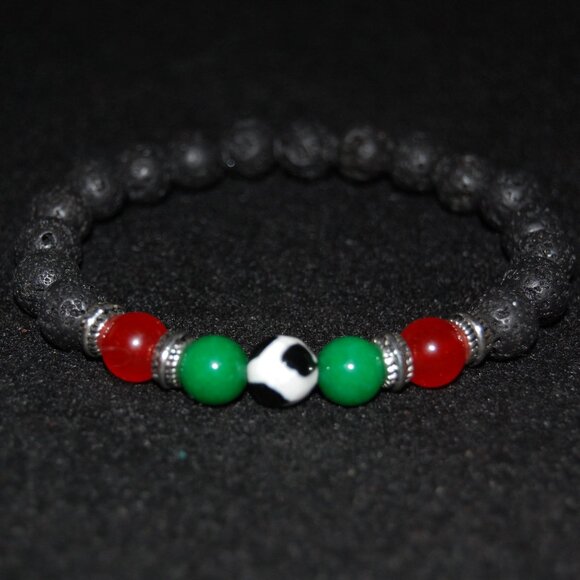 Gemstone Bracelet,Stone Beads Bracelet,Multicolor Stone Beaded Bracelet - Picture 3 of 3